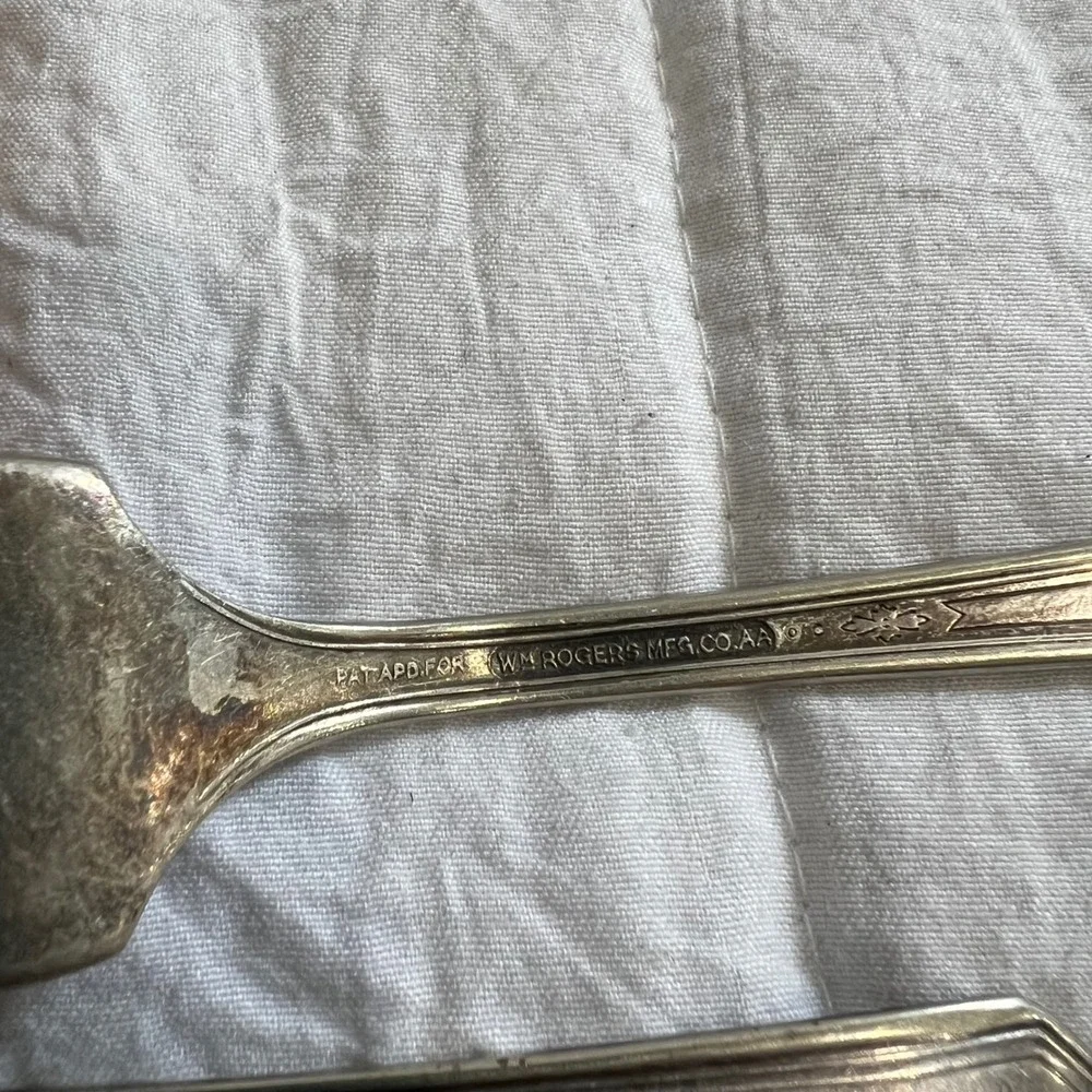 Wm Rogers Mfg Co Arbutus Silverplate Flatware 4pc